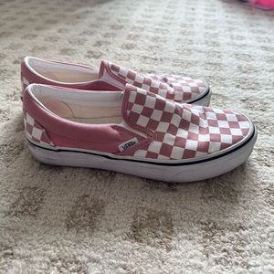 Pink Checker Vans